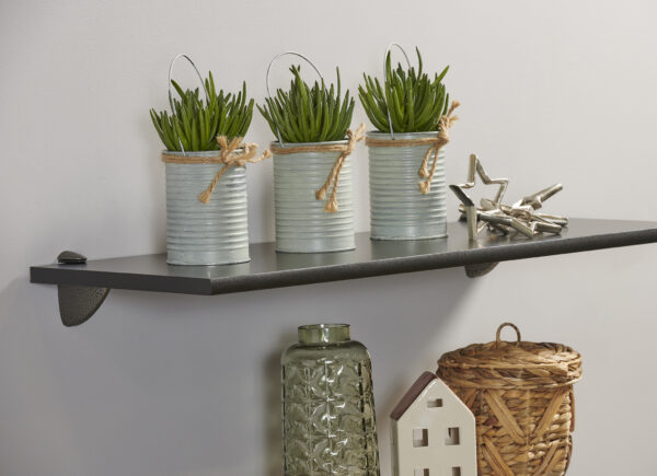 Gallery 12x32 Black Shelf Kit with Pelican Brackets
