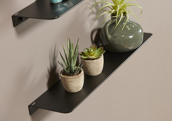 Haceka Matte Black Shelf 20"