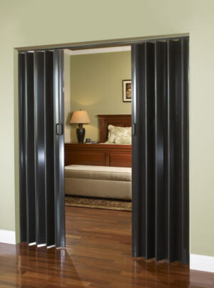 Via Accordian Folding Door with Flexible Solid Vinyl Hinges