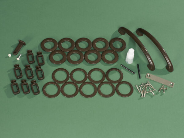 Nuevo/Deco Hardware Kit- Linen/Brown