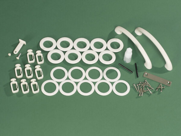 Nuevo/Deco Hardware Kit- Linen/Brown - Image 2