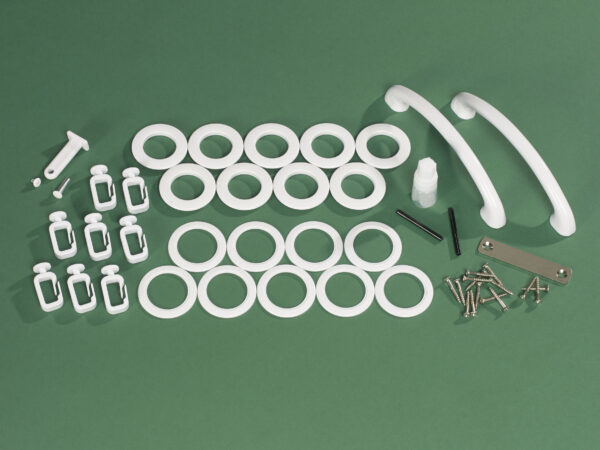 Nuevo/Deco Hardware Kit- White/Black