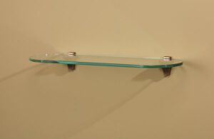 Infinity Contemporary Glass Shelf with Rounded Edges