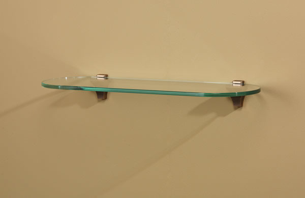 Infinity Contemporary Glass Shelf with Rounded Edges