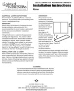 Kona LED Mirror Installation Instructions