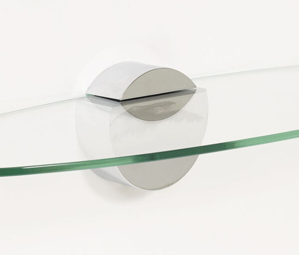 Wallscapes Legacy Oval Clear Glass Shelf Kit- 8x24 - Image 2
