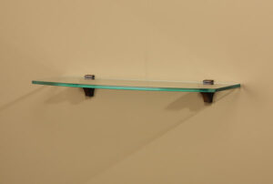 Luna Modern Glass Shelf in Opaque or Clear Glass