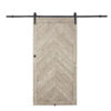 Millbrooke Chevron 42x84 Vinyl Barn Door Kit - Image 3