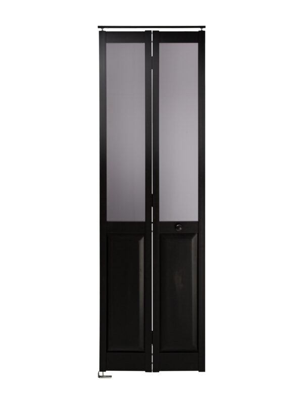 Madison PVC Bifold Black with Frosted Panels - Image 2