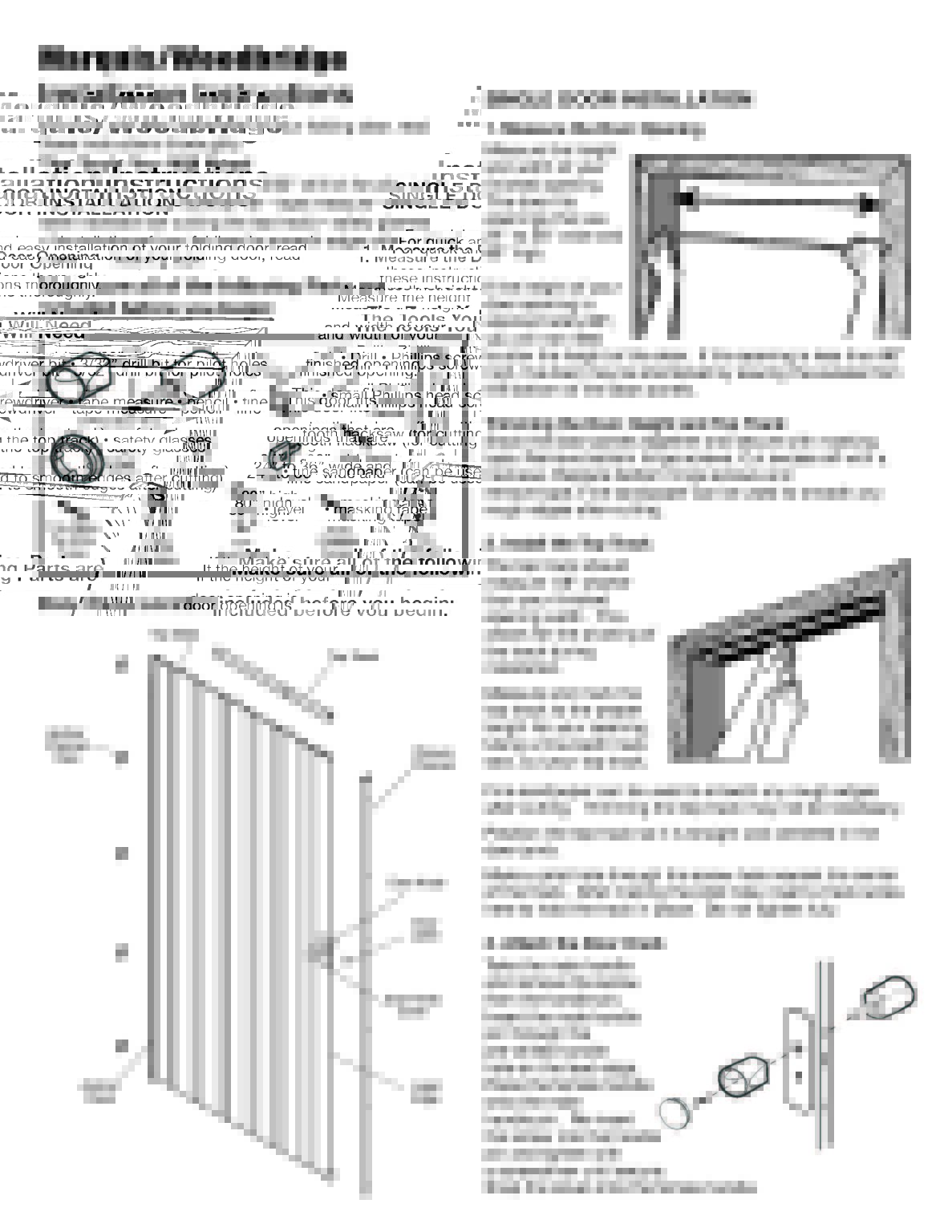 Step-by-Step Installation Instructions for Folding Doors