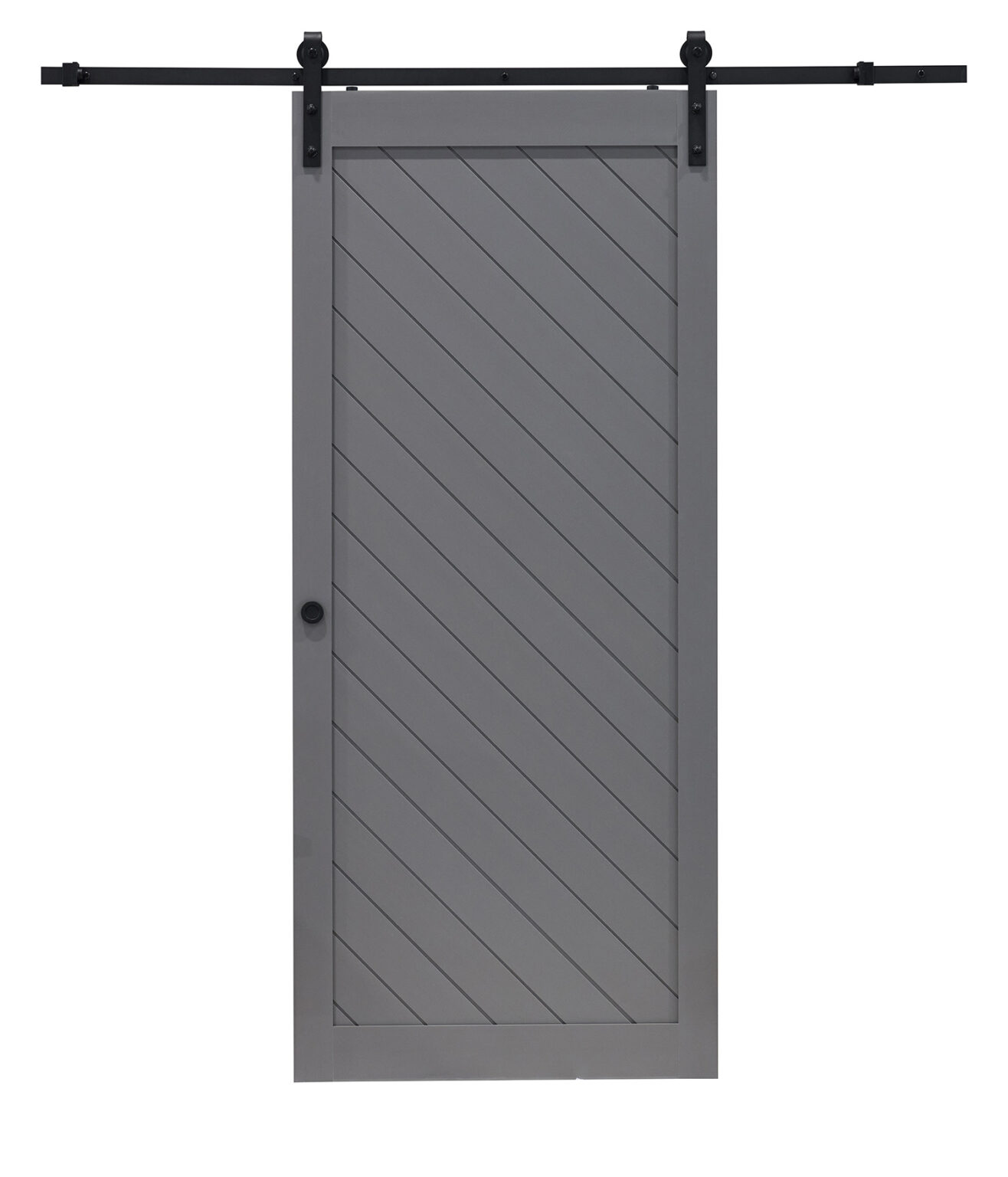 Millbrooke Diagonal 36x84 PVC Barn Door Kit Peppermill Home