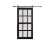 Montana Frosted 12-Lite 36x84 Barn Door Kit - Image 3
