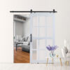 Montana Frosted 12-Lite 36x84 Barn Door Kit - Image 6