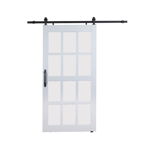 Montana Frosted 12-Lite 36x84 Barn Door Kit - Image 4