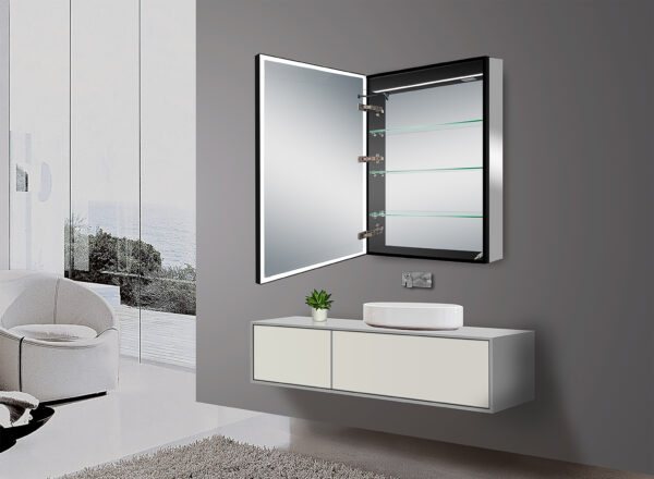 Norah LED Mirror Cabinet - Image 3