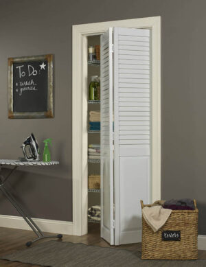 PVC Bifold Louver over Panel