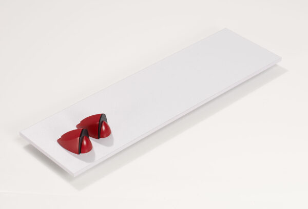 Wallscapes Puzzle 7" x 36" White Shelf Kit with Jazzy Brackets - Image 15