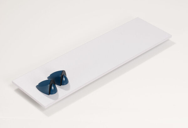 Wallscapes Puzzle 7" x 36" White Shelf Kit with Jazzy Brackets - Image 12