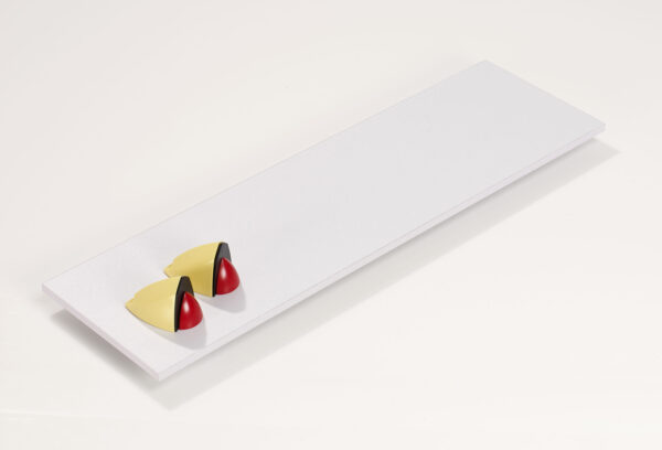 Wallscapes Puzzle 7" x 36" White Shelf Kit with Jazzy Brackets - Image 21