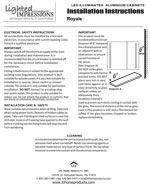 Royale LED Mirror Installation Instructions