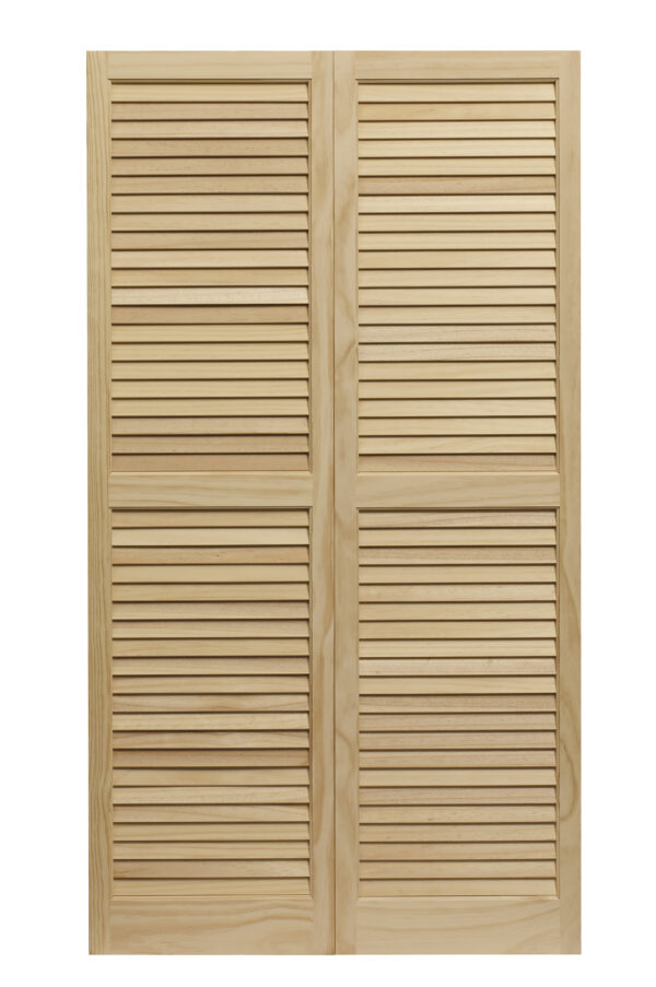 Louvered Shutter  1-1/4" Unfinished Pine - Image 2