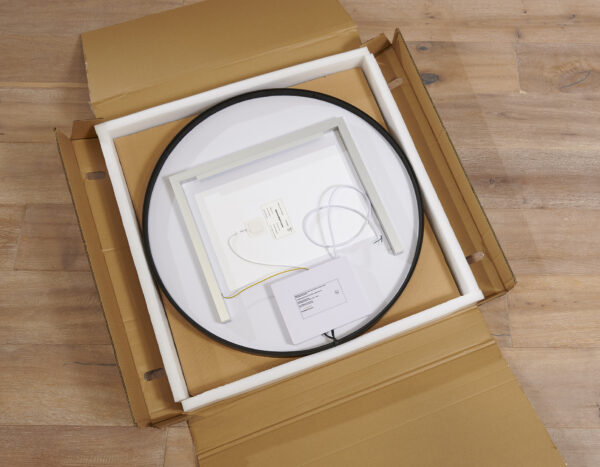 Solstice LED Wall Mirror- Black - Image 8