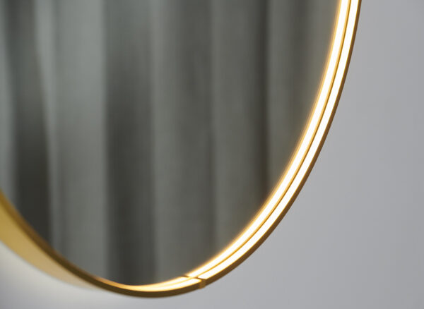 Solstice LED Wall Mirror- Gold - Image 6