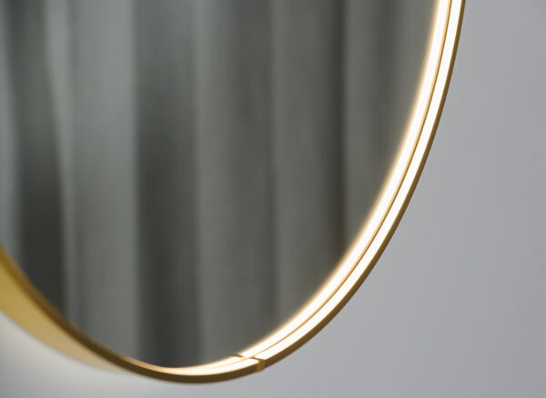 Solstice LED Wall Mirror- Gold - Image 4