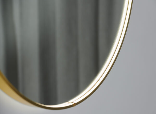 Solstice LED Wall Mirror- Gold - Image 5