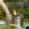 Stainless Steel Table Top Fireplace