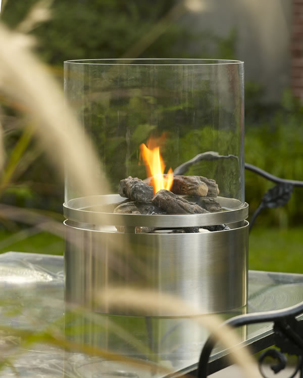 Stainless Steel Table Top Fireplace