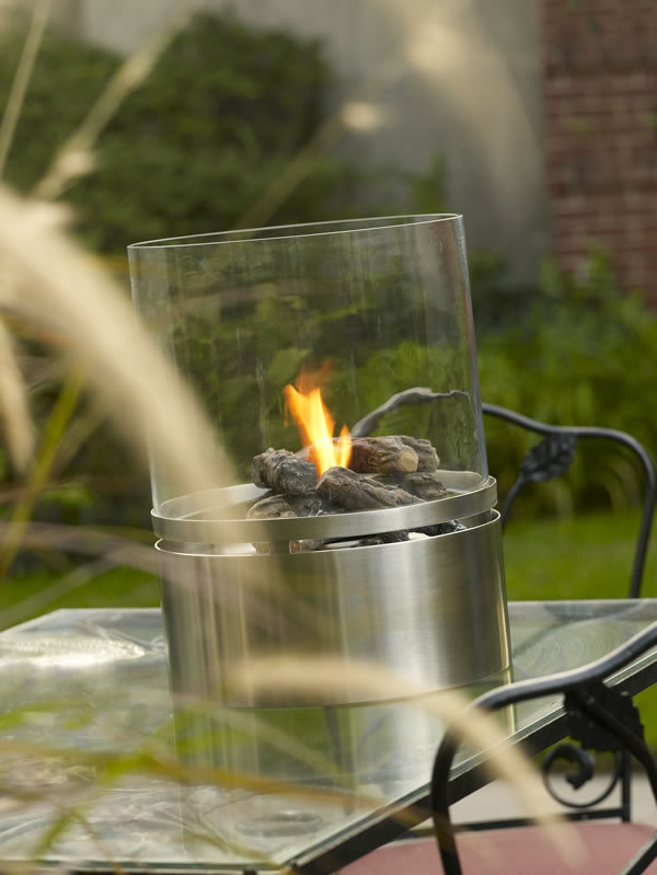 Free Standing Metal Fireplace - Stainless Steel - Image 7