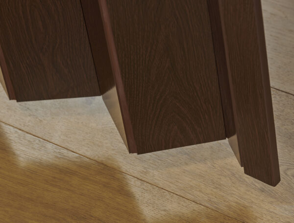 Riverside 36x80 Vinyl Folding door- Roasted Coffee - Image 4