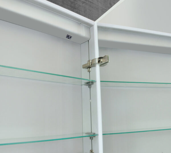 Vienna LED Mirror Cabinet Detail Inside