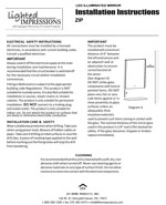 Zip LED Mirror Installation Instructions