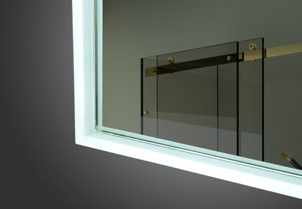 Azure LED Mirror Detail