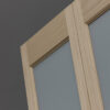 Frosted Glass Bifold Door - Full Glass - Unfinished Detail