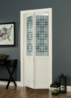 Geometric Glass Bifold Door