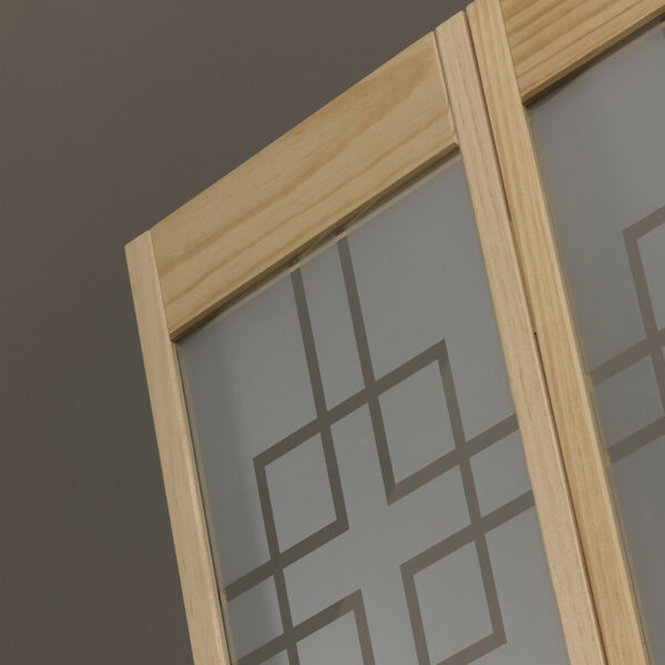 Geometric Glass Bifold Door - Unfinished Detail