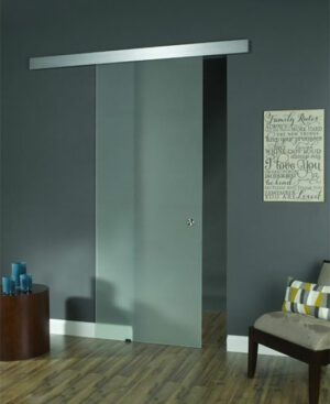 Opaque Glass Barn Door 96"