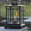 Black Tabletop Metal Lantern