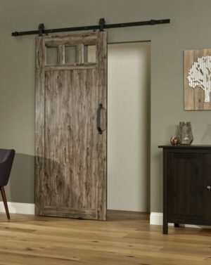 PVC Barn Door G 36 Inch - Weathered Gray