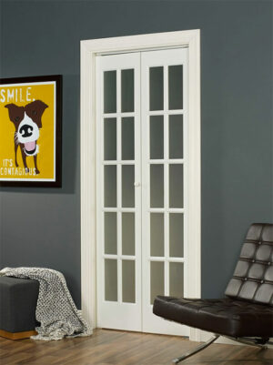 Glass bifold clearance doors interior
